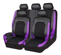 WSCDMCC 9pcs Car Seat Cover for Toyota Auris Avensis Aygo Camry 40 50 2015-2018, Leather Splicing Mesh Breathable Car Seat Covers Protector Accessories,Purple