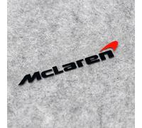 WSCDMCC Car Emblem for McLaren, Letter Emblem Grill Trunk Badge Stickers, Exterior Decorations Accessories,Black
