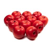 WsCrofts 12Pcs Artificial Apples, Lifelike Fake Apples Fruit for Home Kitchen Table Fruit Bowl Decor (Red)