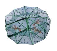 Wscwl Bait Traps for Fishing,Folding Crab Cage - Escape-Proof Fishing Trap Net Cage for Lake, Shrimping, Camping, Kayak, Beach, Pond, Freshwater