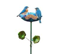 Wscwl Bird Bath | Metal Flower Vintage Stake | Metal Bird Bath,for parrots Home Garden Backyard Courtyard Landscaping Park Outdoor