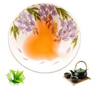 Wscwl Cat Ceramic Teacup | Ceramic Floral Decorative Brewing Drinking Bowl | Cat Tea Bowl | for Office Home School Kitchen Table Desk Garden Drinking Beverage Friends Table