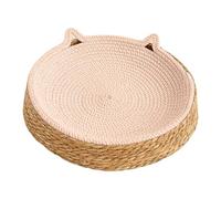 Wscwl Cat Scratch Bowl,Breathable Woven Nest - Kitten Ear Design Cotton Rope Round Cat Bed,for Play, Exercise, Enrichment, Activity, Nail Trimming, Paws Care, Furniture Safety