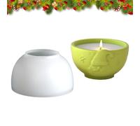 Wscwl Concrete Planter Molds - Holder Mould Santa Print - Silicone Bowl Molds for Resin - for Making Storage Box Jewelry Dish Flower Pots Planter Cement Casting