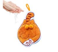 Wscwl Cute Kitchen Towels,Cat Butt Cleaning Funny Decor,Cute Cat Kitchen Towels Hand Wipes | for Sink Stove Countertop Bathroom Home Office Apartment Farmhouse Restaurant