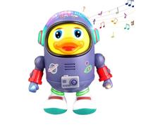 Wscwl Dancing Duck,Cute Space Duck Singing Walking Dancing Toys - Wiggling Robot with Lights and Sounds Interactive Learning Activities for Boys Kids 3+ Birthday Party Home School Preschool