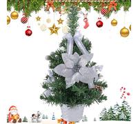 Wscwl Desk Top Christmas Tree with Lights,15.7 Inches Artificial Seasonal Decor,Artificial Christmas Tree - for Home Office Winter Mantel Room Holiday Party Table Centerpiece