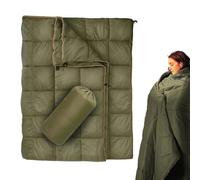 Wscwl Down Travel Blanket,Thermal Insulated Camping Blanket - Packable Camping Quilt, Portable down Blanket for Travel, Hiking, Beach
