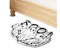 Wscwl Ghost Spooky Bath Mat,Soft Non Slip Absorbent Washable Halloween Bath Mat Ghost Tufted Rug - Floor Bathmat Imitation Cashmere Rug 15.75x23.62 Inches for Kitchen Bathroom, Bedroom