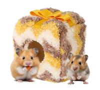 Wscwl Hamster Bed | Soft Plush Sleeping Pet Supplies,Soft Small Animal Enclosed Bed | for Chinchilla Ferret Hedgehog Golden Bear Bunny Squirrel Cage Home Living Room Winter