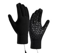 Wscwl Heating Gloves - Touchscreen Thermal Mittens - Windproof Knit Cold Weather Gloves,for Cold Weather Ski Riding Hiking Running Outdoor Driving Camping Sports
