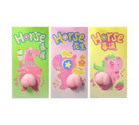 Wscwl Horse Red Envelope 2026 - Blessing Cash Packet - 3D Soft Butt Design Chinese Money Envelopes 2026 - for Party Holiday Celebration Birthday Wedding