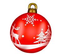 Wscwl Large Christmas Balls | 23Inch Large Inflatable Outdoor Ball Decorations | Festive Big Props Decorations for Porch Party Outside Yard Garden Party Festival Winter Indoor