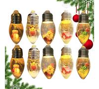 Wscwl LED Christmas Lights Battery Powered | Snow Fairy Globe Lights - Holiday Decoration for Fence Patio Garden Party Window Indoor Outdoor Wedding