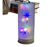 Wscwl LED Night Light, Star Romantic Ambient Lighting, LED Night Lamp Bedside Light, for Bedroom Living Room Office Dorm Apartment Table Desk Shelf Birthday Christmas Adults