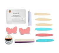 Wscwl Nail Buffing Kit - Fingernail Buffer and Shine Wax,Smoother Manicure Fingernails Repair Accessories for Professionals Beginners Salon Studio Home Bathroom