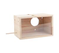 Wscwl Parrot Nesting Box,Conure Nesting Box - Wooden Conure Nesting And Breeding Box Visible Design For Cockatiel, Canary, Budgerigar