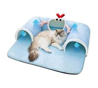 Wscwl Pet Tunnel | Large Cat Bed Tunnel Sleep Mat - Interactive Toys Cushion Pet Supplies for Indoor Kitten Puppy Bunny Small Animal Enrichment Home Sleeping Summer Winter
