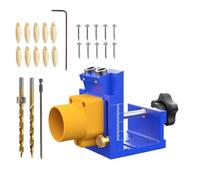 Wscwl Pocket Jig Hole Kit,Woodworking Angled Drill Hole Pocket Guide | Screw Drill Fixture with Dust Collection - for Woodworking Installation Carpentry Work Cabinet Making Crafts Hobby Projects