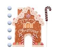 Wscwl Small Golf Game | Christmas Home Decor with Cane Clubs - Family Golf Putting Game Play Set | for Kids Adults Office Living Room Hallway Garage Rainy Day Backyard Party Holiday Birthday