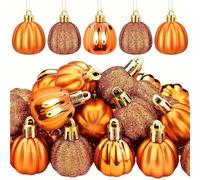 Wscwl Thanksgiving Tree Decorations Ornaments | Christmas Tree Artificial Pumpkin Pendant,Multi Functional Home Accent for Outdoor Entryway Indoor Yard Parties Patio Windowsills