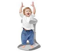 Wscwl Toddler Shower Stand | Adjustable Anti-Slip Baby Shower Standing Support,Portable Bathtub Adjustable Height Armrest Foldable Bathing Seat Anti-Pinch for Kids Boys Girls Mother