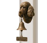 Wscwl Various Dog Welcome Doorbells - Rustic Vintage Decorative Wall Mounted Chime | Dog Head Bell Wall Decoration | for Porch Garden Yard Home Security Room