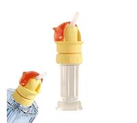 Wscwl Water Bottle Tops - 2-in-1 Leakproof Adapter Replacement | Water Bottle Straw Lid | for Picnic Camping Travel Daycare Kindergarten Park School Girls Boys