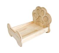 Wscwl Wooden Bunny Bed - Off The Floor Wooden Hamster Bed | Cute Portable Pet Bed, Puppy Sleeping Habitat for Ferrets, Hedgehogs, Hamsters