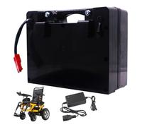 WSDAV 24V Wheelchair Battery 24V 10Ah 12Ah 15Ah 18Ah 20Ah 25Ah 30Ah 35Ah 40Ah 45Ah 50Ah with Charger for 0-1200W Motor,24V40Ah