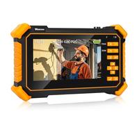 WSDCAM 4-in-1 HD CCTV Tester Monitor Auto HD Coaxial Camera Tester, Support 4K 8MP CVI/TVI/AHD/CVBS Analog Camera Test, 4.3 inch TFT-LCD Screen PTZ Control RS485 Call OSD Menu DC12V Power Output