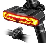 WSDCAM Smart Bike Light with Turn Signals, Brake Light, and Alarm Horn - Auto ON/Off Rechargeable Waterproof Rear Bicycle Tail Light with Remote