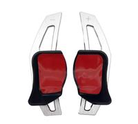 WSDERUB Compatible with VW for Beetle 2013 2014 2015 2016 1 Pair Car Steering Wheel Shift Paddle Extension Sticker Interior Accessories(Silver)