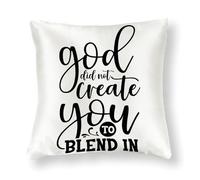 WSDESDEC Modern Pillow Cover 26x26in Easter God Did Not Create You to Blend in Home Decor Solid Pillows Cushion Covers Bunny Silk Accent Pillows for Outside Office Porch