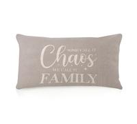 WSDESDEC Rustic Body Pillow Case Cover with Zipper 12x20 Some Call It Chaos We Call It Family Spring Decor Soft Body Pillow Pillowcase Motivational Quote Throw Pillows Cover for Couch Outside Sofa