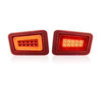 WSDFGUY Driver Right Side TailLight Compatible With Hummer H2 2003-2009 Car Taillights Daytime Running Light Brake Stop Light Left Right Turning Signals(Red Bumper Light)