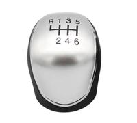 WSDFGUY Gear Stick Knob Head Compatible with for Mondeo Mk4 IV 2007 2008 2009 2010 2011 2012 2013 2014 1pcs Car 5 6 Speed Manual Gear Shift Knob Gaiter Boot Cover(6 Speed Silver Knob)