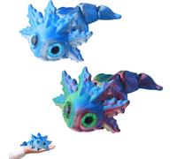 WSDFTQ 2 PCS 3D Printed Axolotl Toy, 8cm 3D Printed Animals for Desk Decor, Collectibles, and Creative Play, Unique 3D Printed Toys for All Ages, Kids Christmas Birthday Gifts