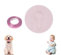 WSDFTQ 2 PCS Dog Paw Print Kit, Paw Print Kit for Dogs, Pet Paw Print Kit, Perfect for Pet Memory Keepsake and Holiday Decor, DIY Hanging Clay Keepsake for Dogs & Cats, Personalized Pawprint Gift