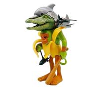 WSDFTQ Italian Brainrot Figures, Surrealist Crocodile Banana Monkey Hybrid Figure, Unique Collectible Art for Home and Office Decor, Idea Gift for Fans of Quirky Collectibles