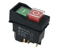 WSDMAVIS 1 Pcs KLD-28A Waterproof Magnetic Switch ON Off Pushbutton Switch 220V IP55 Electric Spares Parts