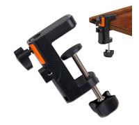 WSDMAVIS 1Pcs Versatile Table Clamp Mount with Adjustable Mic Boom Arm Function C Clip for Table Practical Microphone Stand Camera Tripod Desk Mount Fits Up to 2.56 inch 6.5cm Desktop Thickness