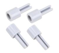 WSDMAVIS 4Pcs Mixer Potentiometer Lengthening Extension Shafts 6MM D Half Shaft Plastic Linear Taper Rotary Volume Control Easy Installation for Sound Equipment Enthusiasts(25MMX10MM)