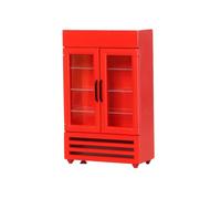 Wsdsgz 1:12 Scale Fridge Refrigerator Pretend-Play Kid Role-Play Kitchen Realistic Side-by-Side Freezers Refrigerator Toy