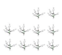 Wsdsgz 10pcs Fishing Rolling Swivels Connector Swivels Rotating Bearing Squid Lures Tackle Accessories with Glow Tackle Connectors