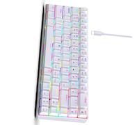 Wsdsgz 68 Color Backlights Mechanical Keyboard With Hot Swappable Switches Ergonomic 19 Lighting Mode For Gaming Typing Mechanical Keyboard Wide Compatibility