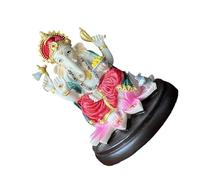 Wsdsgz Artistic Hindu Ganpati Idol Handpainted Meditations Decors Resins Elephant God Ganpati Statue Spiritual Religious Gift Spiritual Meditations Idol
