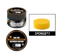 Wsdsgz Automotive Tire Brightening Coating Cream Rubber Wheel Shines Gloss Restorer Pastes Car Tyre Polishing Car Wheel Cleaner