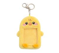 Wsdsgz Cartoon Plush Photocard Holder For Girls Fans Collection Plush Bag Ornament Lovely Keyring Idol Fans Cartoon Photocard Holder Bag Pendant School Stationery