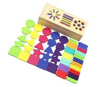 Wsdsgz Children Educational Sorting Box Toy for Shape and Color Matching to Develop Hand Eye Coordination Visual Stimulation Sorting Game